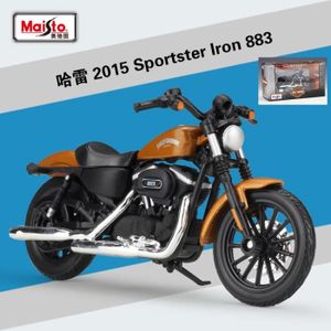 VOITURE - CAMION Moto Harley Sportster en alliage de fer moulé sous pression - Maisto - 1:18 - Noir