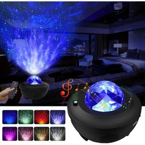 VEILLEUSE Projecteur de lumière LED Galaxie - Projecteur de lumière de nuit  étoilée - Télécommande - 10 couleurs d'ambiance ave A200 - Cdiscount Jardin