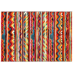 Tapis Salon Bonita Art Abstrait Multicolore 120x170cm Debonsol