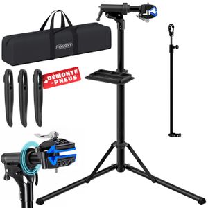 TECTAKE Pied d'atelier vélo, Pied de réparation vélo, Pied de travail,  Stand de réparation vélo, Support vélo - Cdiscount Sport