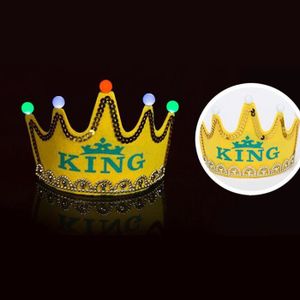 Golden King Couronnes Gold Party Enfants Les Enfants De La Couronne PVC Ballon Chapeau danniversaire Gonflable Chapeau Or