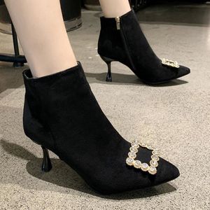 Bottes de Pluie Femme Talon Aiguille Antid/érapantes Chaussures deau /à Talons Hauts Bottes de Neige Talon 6 cm Bottine Style Punk Mi-Mollet