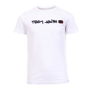 T-SHIRT T-shirt Blanc Garçon Teddy Smith Clap