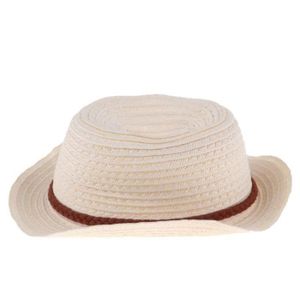 POUPÉE Zhizu-Poupée Vintage Chapeau de Paille Vêtements D'été Beige pour Décor de Poupée Mellchan 25cm