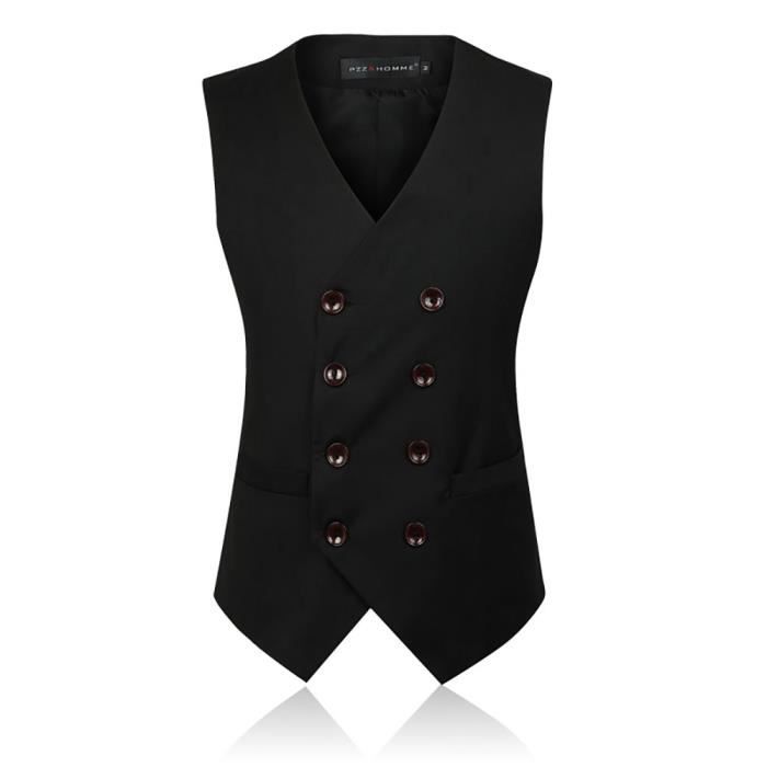 gilet costume double boutonnage homme