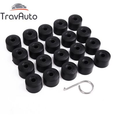 20 Cache-écrous De Roue 17 Mm - Pour VW Jetta, Beetle, Passat, GTI, CC - Noir/argent