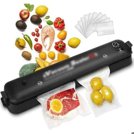 Machine Sous Vide Alimentaire 4-en-1 - Appareil Mise Sous Vide Avec Modes Sec/Humide, Aspiration 80kPa