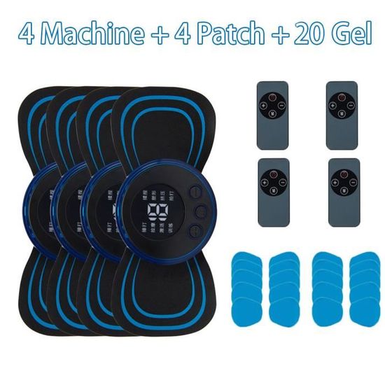 Bleu - Appareil Électrique Intelligent de Musculation Abdominale EMS