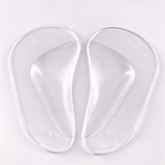 Cisixin 4 Paires Semelles orthopédiques en Silicone Gel Pad Arch
