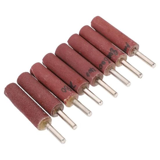 Lot De 100 Embouts De Polissage Rotatifs, Tige De 0,6 Cm, Embouts De Polissage Abrasifs Pour Outil Rotatif Dremel (pierre Brasive, Caoutchouc, Sésame, Cuir De Vache, Laine