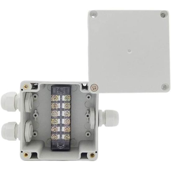 Boîte De Jonction électrique ABS, Conception Ventilée, œillets De Câble