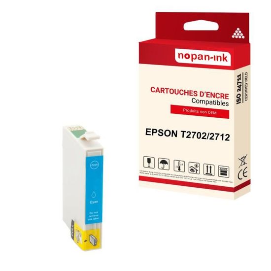 T273XL220 - Cartouche jet d'encre Epson compatible cyan (650 pages) main image 0
