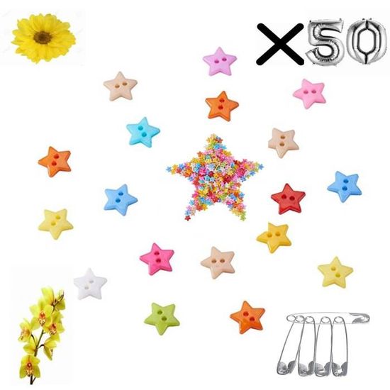lot de 50 bouton scrapbooking 4 trou orange mercerie couture 9 mm couture