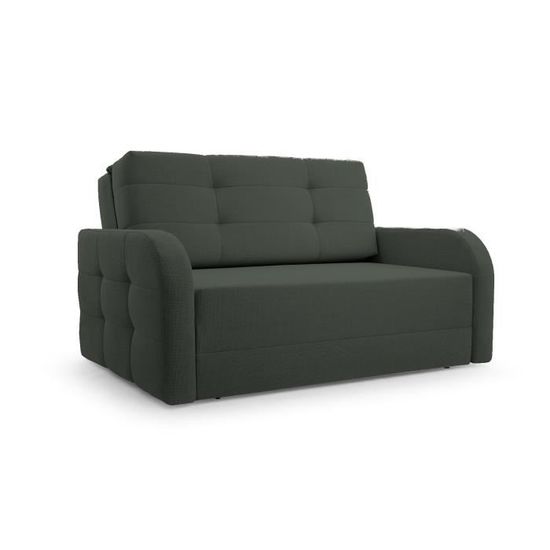 Canapé 2 places avec lit function, meubles de salon, design élégant - Porto 120 - Vert foncé (BRAGI 78)