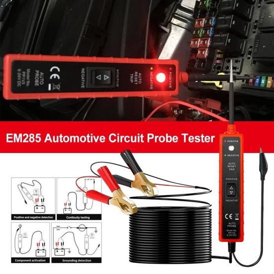 VEVOR Testeur De Circuit Automobile 8-35 V DC, Testeur De Tension Avec