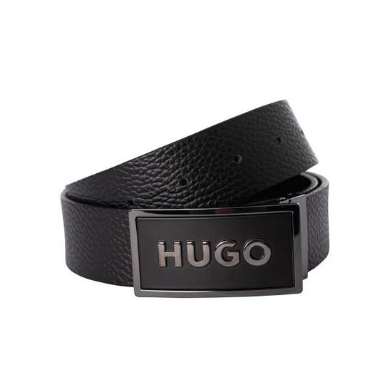 Ceinture Homme Hugo Boss Noir Cuir - Taille S, Largeur M, Style Travail - Neuf Avec Défauts Mineurs