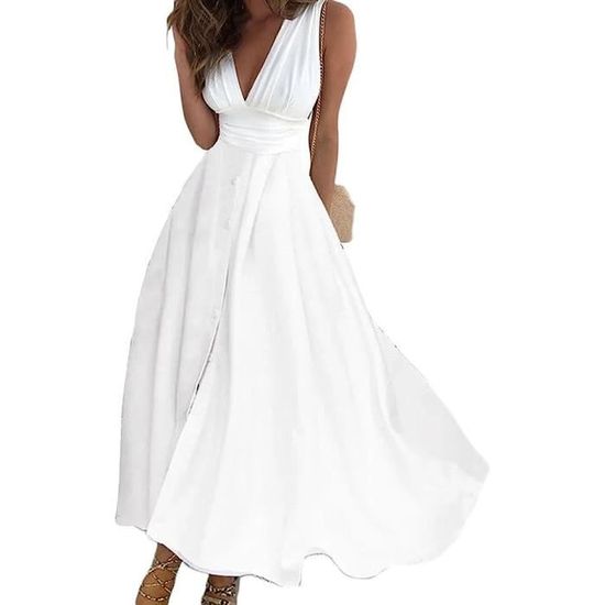 Robe Longue Fleurie Millennium - Taille Unique, Dos Nu, Légère Et Fluide Pour L'été