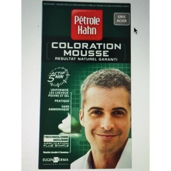 Coloration Mousse Homme Gris Acier Achat Vente