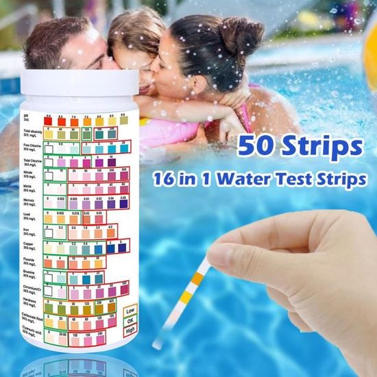 Kit de test d'eau potable 16 en 1 ALLONSCD Bandelettes d'analyse — free download