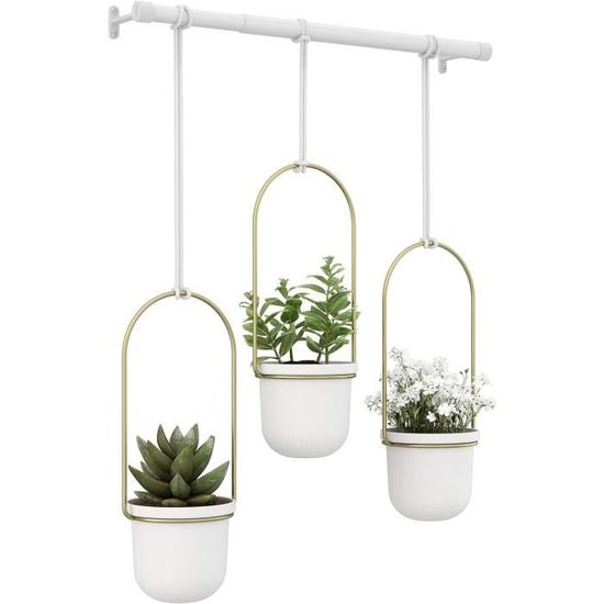 Umbra - Ensemble de 5 pots suspendus Triflora - Leroy Merlin