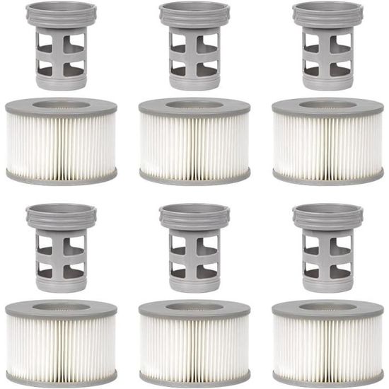 Lot de 6 cartouches de filtration Intex pour filtre piscine - Type A