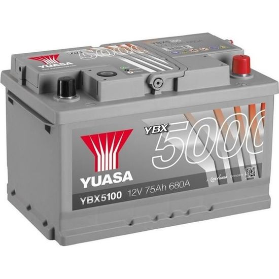 YUASA Silver High Performance Batterie Auto 12V 75Ah 680A