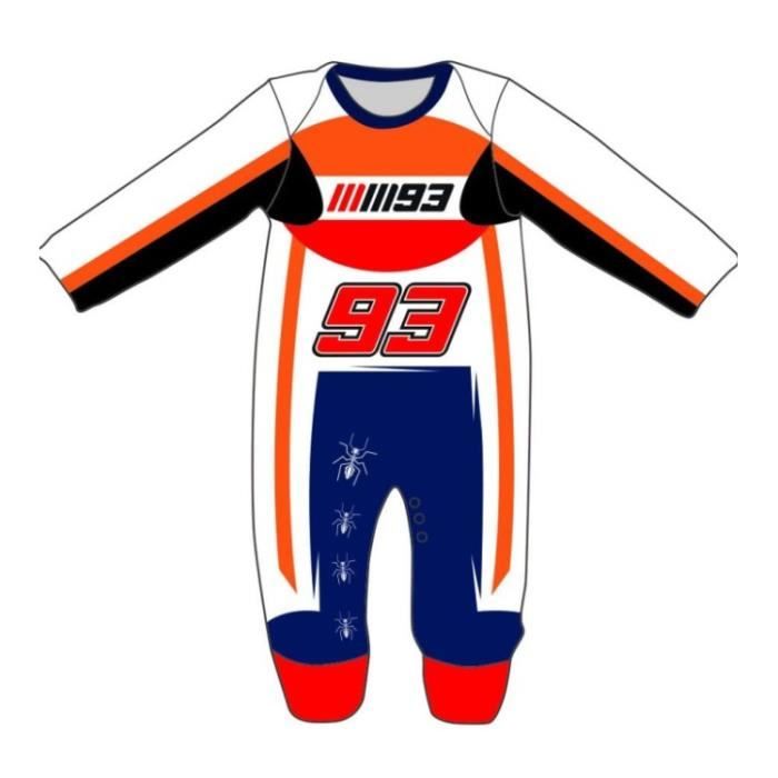 GP MOTORS Pyjama Replica Racing Suit - Bébé Garçon - Orange et Rouge