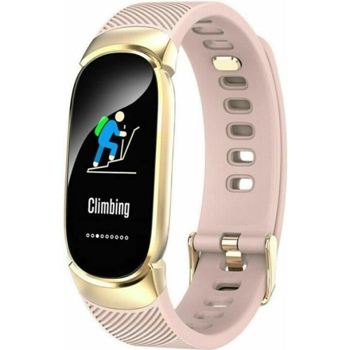 EKASN Montre Connectée Femme 0.96-HD Sport Bluetooth Intelligente moniteur de sommeil QW16 IP67