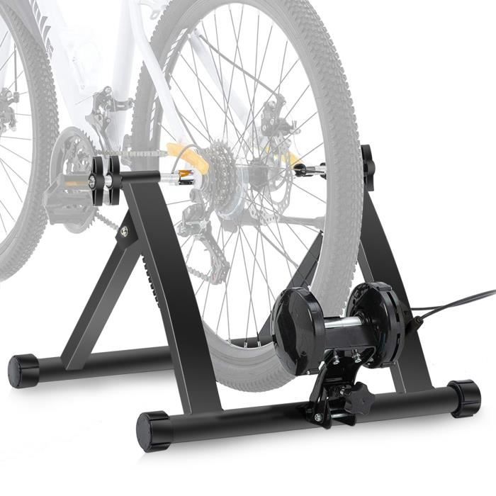 Home trainer vélo entraîneur de vélo pliable acier de résistance entraînement vélo frein -YAP