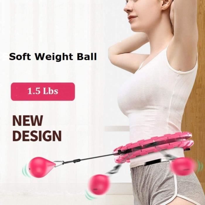 Le nouveau super hula hoop intelligent ne laissera pas tomber l'artefact de perte de poids paresseux avec 24 pièces détachables