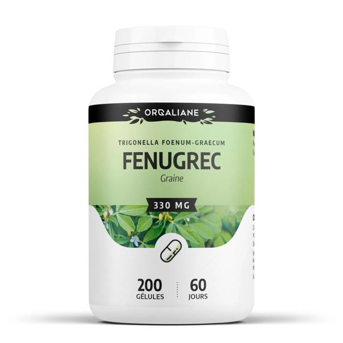 Fenugrec 200 gélules 330 mg