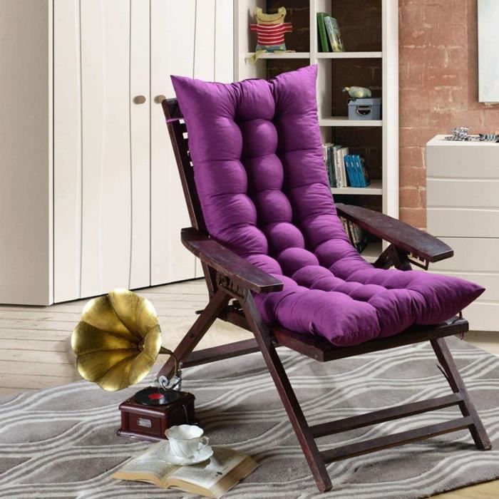 Coussins pour chaises de jardin HMWPB À Bascule Coussin De Chaise avec Liens,Épaissir High Retour Coussins De Chaise,Sol 204608