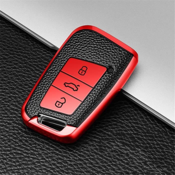 Étui pour voiture volkswagen, pour vw magotan, b8 wei lan polo 9n, golf 4 3 5 6, 6r, 7 mk7, mk4, passa Red