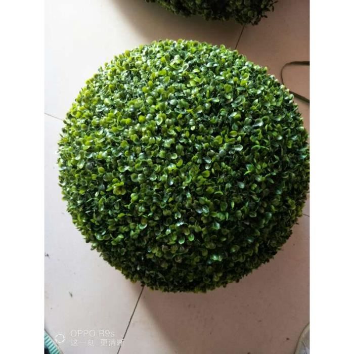 Boule d'herbe verte artificielle 10 50cm, Décoration plastique pour plante, décoration de jardin, décor de - green MI-20cm
