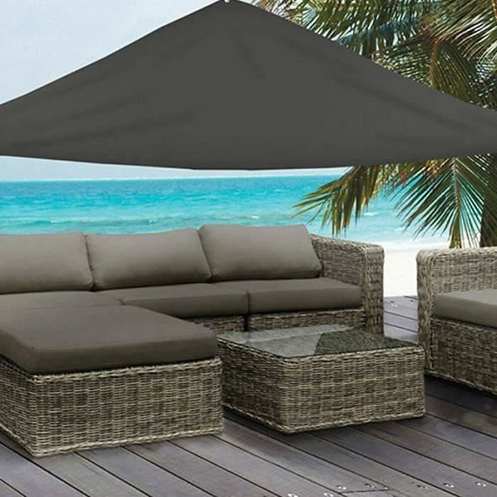 Toile d\'ombrage des voiles du soleil Auvent de jardin Écran de terrasse avec couverture en été Sun et corde