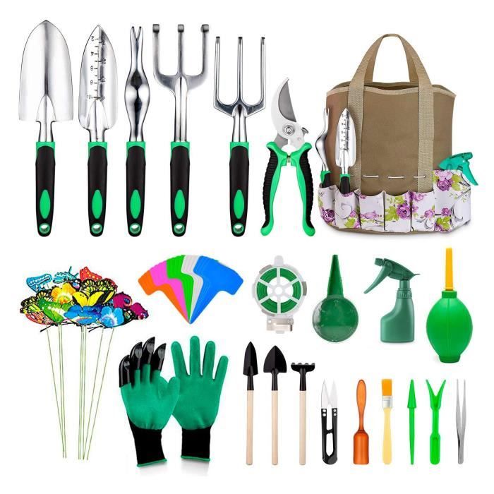outils de jardinage,82 en 1 Kits de decoration jardin de Bonsaï pour Le Soin des Plantes d'intérieur et d'extérieur Cadeau de Jardin