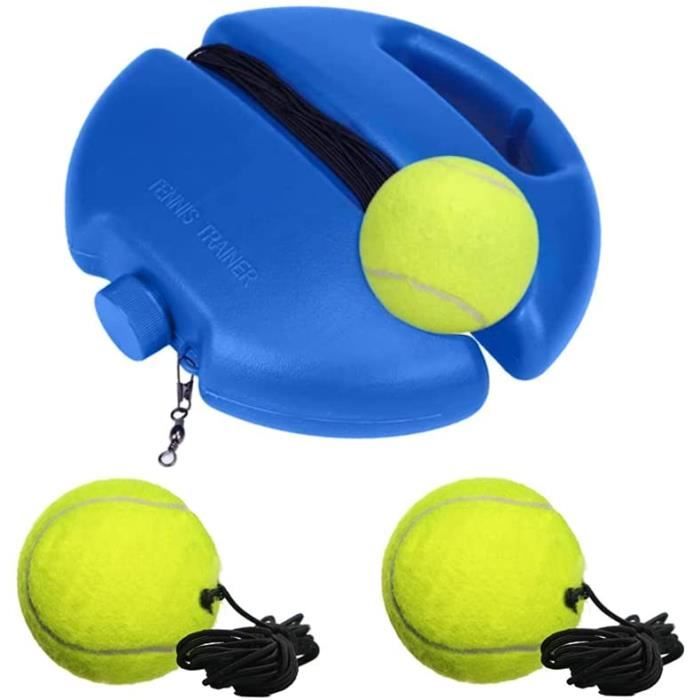 Trsnzul Kit d'entraîneur de Tennis Équipement de Formation de Tennis Tennis Trainer Rebound Balls Rebond de Tennis avec 3 Balle A81