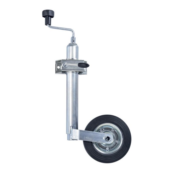 Roue jockey + bride de fixation diam 48mm