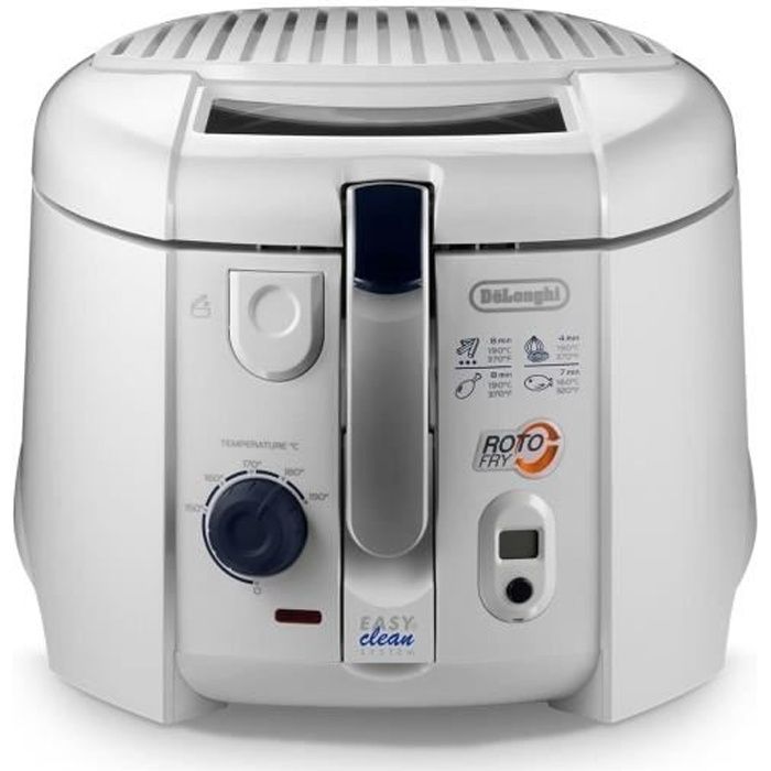 DeLonghi friteuse electrique en blanc à 190A ° C 1800 W Roto Fry