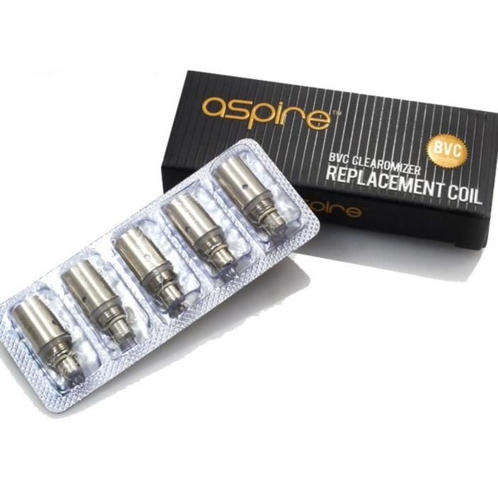 5pcs Aspire BVC 1.8ohm résistance Verticale pour CE5-S,ET-S, ET-S Glass,Vivi Nova-S