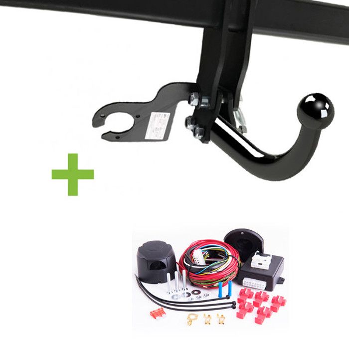 Attelage Gdw col de cygne + faisceau universel multiplexé 13 broches Compatible Mercedes Clk Cabriolet 2 portes 01/02/2003 -