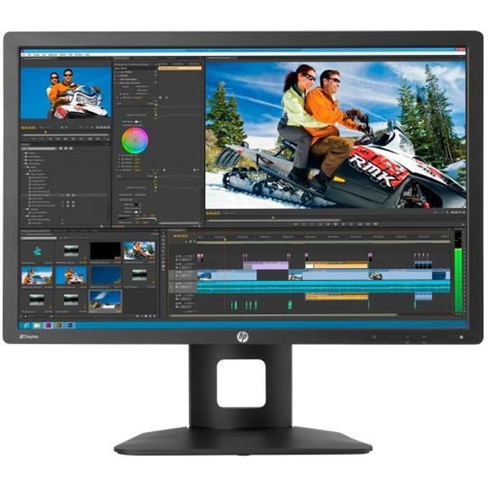 HP Z Display Z24i Écran LED 24- (24- visualisable) 1920 x 1200 IPS 300 cd-m² 1000:1 8 ms DVI-D, VGA, DisplayPort noir