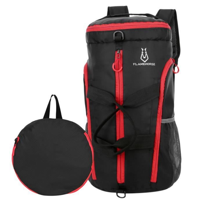 Léger Packable Gym Sports Duffel Bag Camping en plein air Randonnée Voyage Sac à dos pliable Sac à bandoulière Sac à main-40