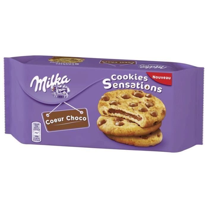 MILKA Cookies Sensations Cœur Choco - 182 g