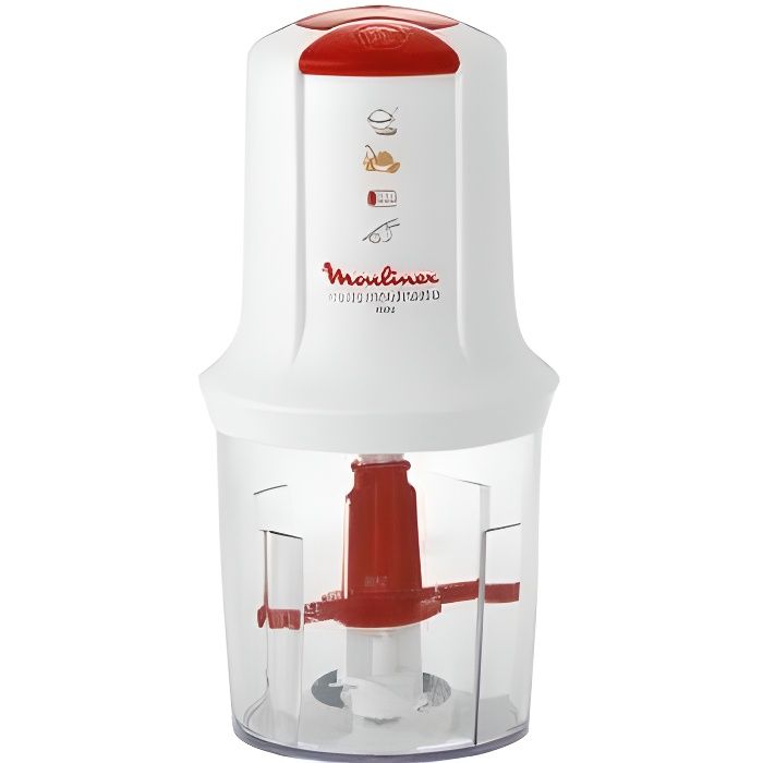 Moulinex AT710131 Mini Hachoir Électrique Multi Moulinette 3 en 1 Hacher Mixer E