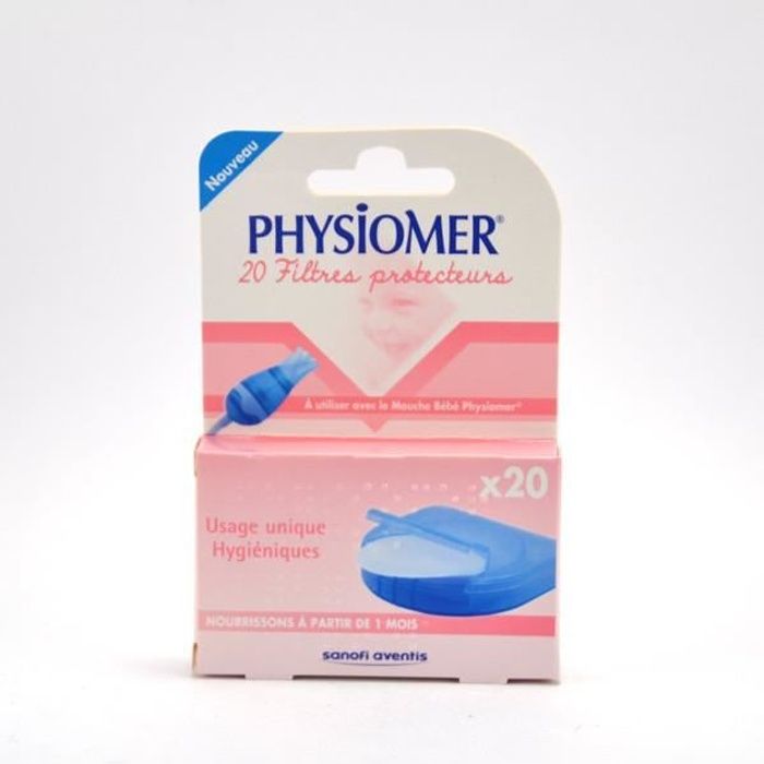 Physiomer Mouche-Bébé Recharge 20 Filtres Protecteurs