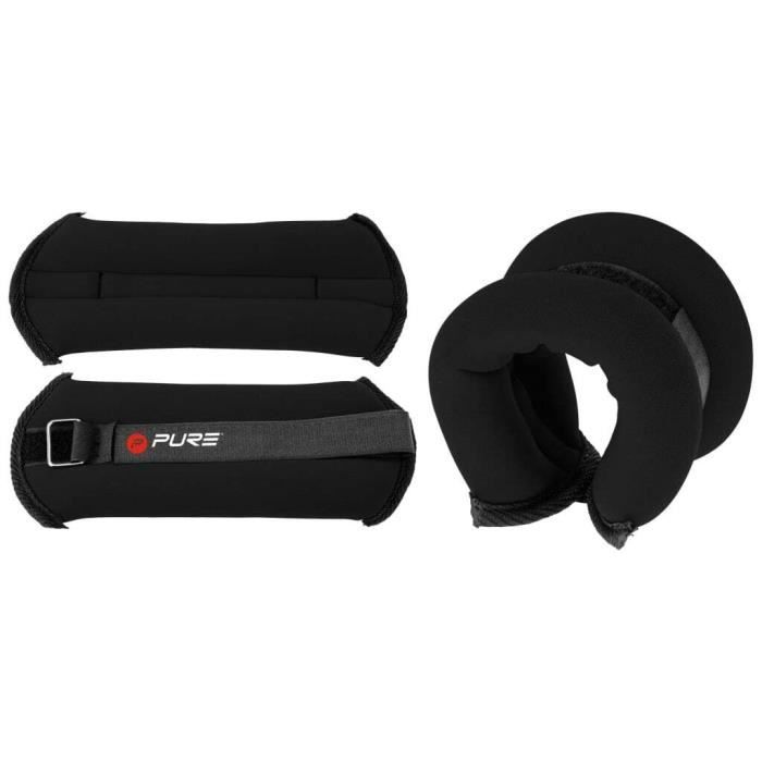 Attache mousse cheville/poignet Pure2Improve - noir