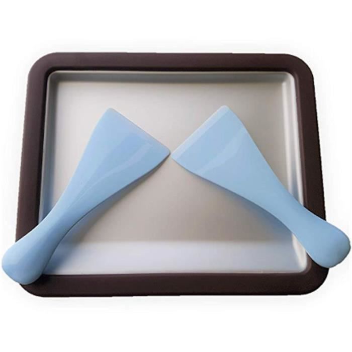 Machine à CrèMe GlacéE RouléE, Moule Anti-Plaque Rectangulaire avec 2 Spatules pour une CrèMe GlacéE RouléE Maison Saine, PoêLe à