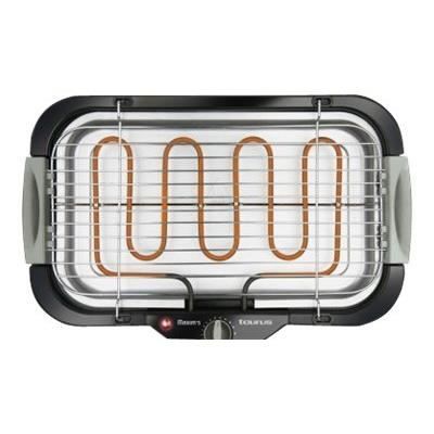 Barbecue électrique Taurus Maxim's de 2000W avec plaque de 42x22cm et bac de récupération des graisses