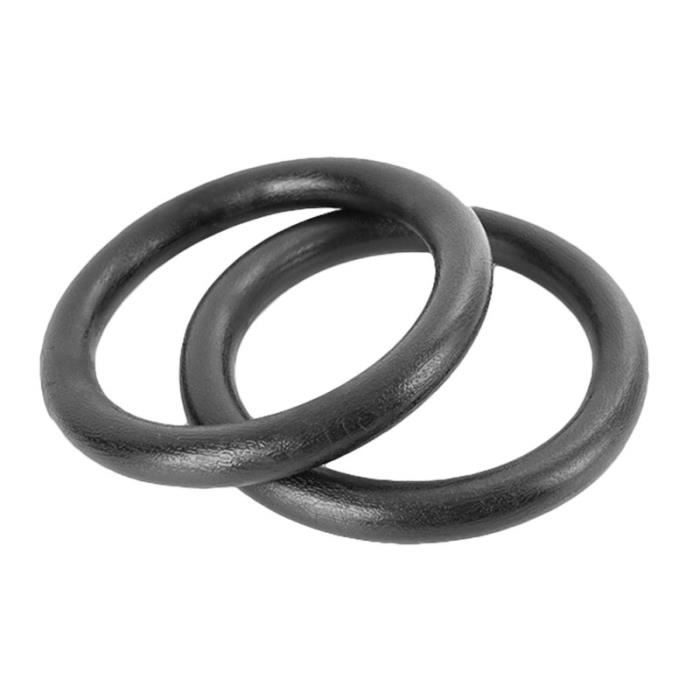 1 paire d'anneau de gymnastique anneau de traction en plastique ABS de force corporelle pour l'entraînement